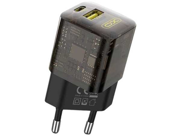 شارژر دیواری تایپ سی و یو اس بی 30 وات ایکس او XO CE05(EU) PD30W+QC3.0 18W fast charger840338NC5573