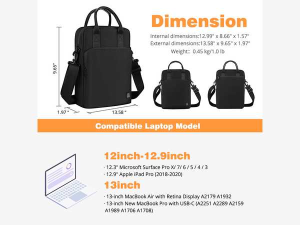 کیف دوشی ضدآب آیپد 12.9 اینچ ویوو WIWU 12.9'' Alpha Vertical Layer Bag - تصویر 7