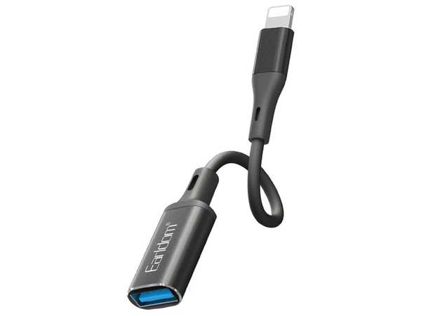 مبدل اوتیجی آیفون یواسبی به لایتنینگ ارلدام EARLDOM ET-OT81 OTG adapter 8 Pin