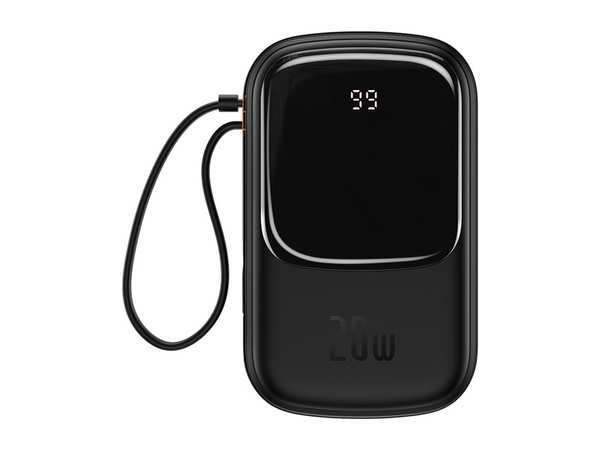پاوربانک تایپ سی و یو اس بی 20 وات 20000 همراه با کابل لایتنینگ بیسوس BASEUS POWER BANK 20000MAH QPOW PRO PD 20W PPQD060201 - تصویر 14