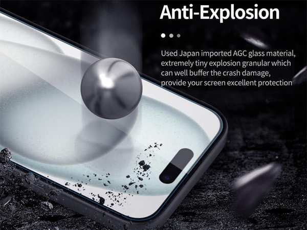گلس آیفون 15 نیلکین NillkinApple iphone 15 H+Pro tempered glass - تصویر 16