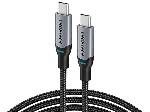 کابل سوپر فست شارژ تایپ سی به تایپ سی 100 وات 1.8 متری چویتک Choetech XCC-1002-BK USB C to USB C Cable