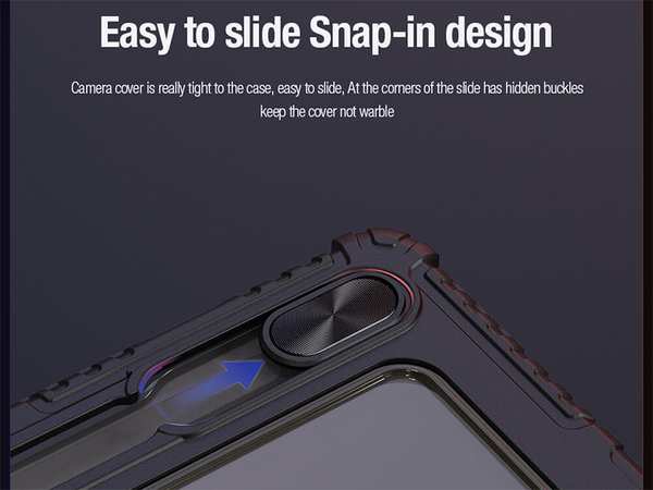 کیف محافظ بامپردار سامسونگ تب اس 9 نیلکین Nillkin Bumper Leather cover case Pro Multi-angle folding style for Samsung Galaxy Tab S9 - تصویر 15