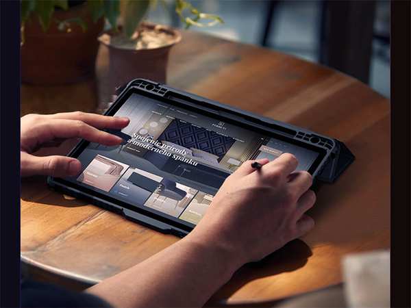 کیف محافظ بامپردار سامسونگ تب اس 9 نیلکین Nillkin Bumper Leather cover case Pro Multi-angle folding style for Samsung Galaxy Tab S9 - تصویر 21