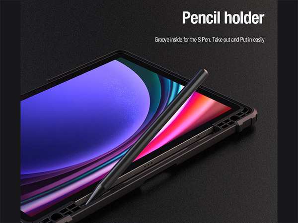 کیف محافظ بامپردار سامسونگ تب اس 9 نیلکین Nillkin Bumper Leather cover case Pro Multi-angle folding style for Samsung Galaxy Tab S9 - تصویر 22