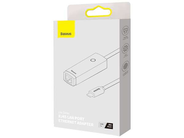 کابل تبدیل تایپ سی به پورت شبکه RJ45 LAN بیسوس Baseus Lite Series Port Ethernet Adapter Type-C To Rj45 100Mbps WKQX000201 - تصویر 8