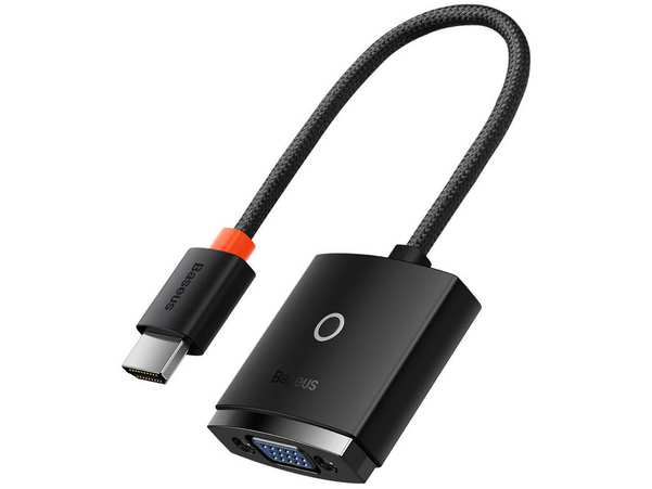 کابل اچ دی ام آی به وی جی آ بیسوس Baseus WKQX010001 Lite Series Adapter HDMI To VGA839862NC5348