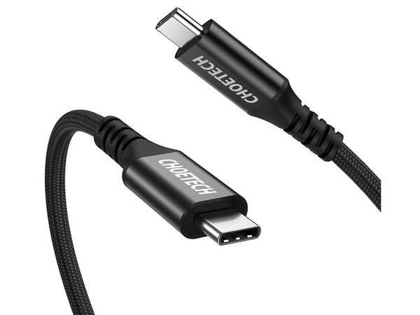 کابل تاندربولت سوپر فست شارژ تایپ سی به تایپ سی 100 وات 2 متری چویتک CHOETECH XCC-1007 Type-C Braided Fast Charging Cable