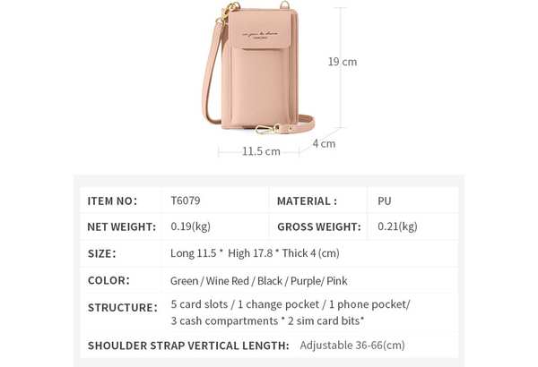 کیف دوشی زنانه کوچک تاشو تائومیک میک Taomicmic T6079 Small women's shoulder bag - تصویر 15