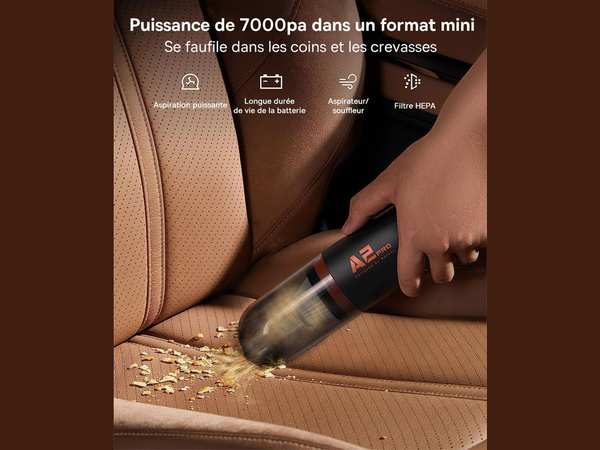 جارو شارژی قابل حمل بیسوس Baseus A2Pro Cordless Car Vacuum Cleaner 6000Pa VCAQ040001 - تصویر 18