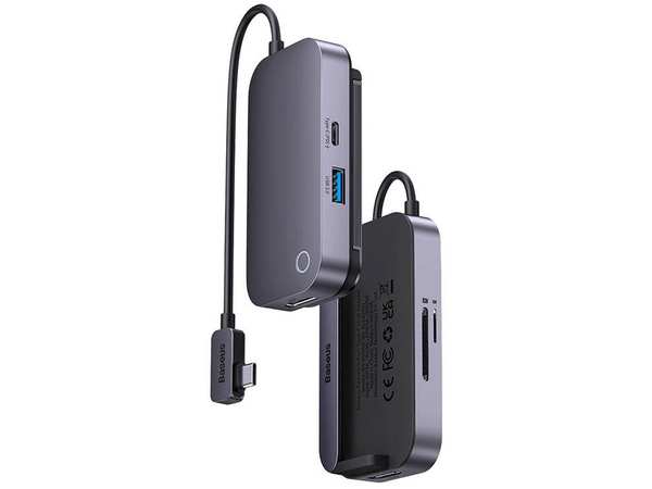 هاب تایپ سی 6 پورت فلزی بیسوس Baseus PadJoy 6-Port Type-C HUB Adapter WKWJ000113