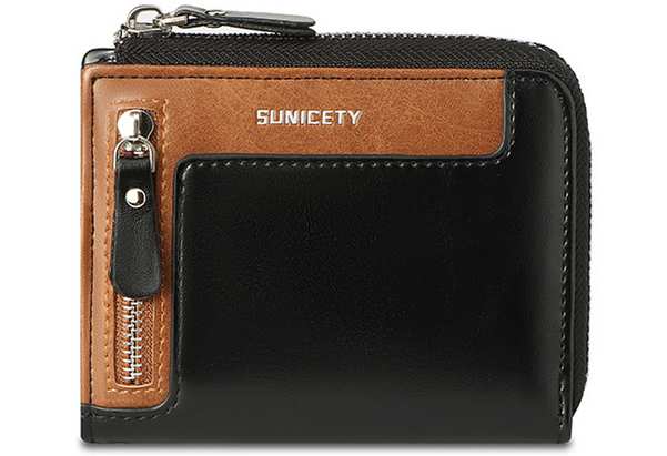 کیف پول و جاکارتی مردانه  SUNICETY Cross-border wallet RFID multi-card for men S3033