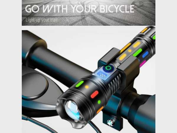 چراغ قوه شارژی فلورسنت زوم تلسکوپی 50 وات چند منظوره Multifunction Telescopic Zoom Fluorescent Light Absorber Flashlight G85 - تصویر 10