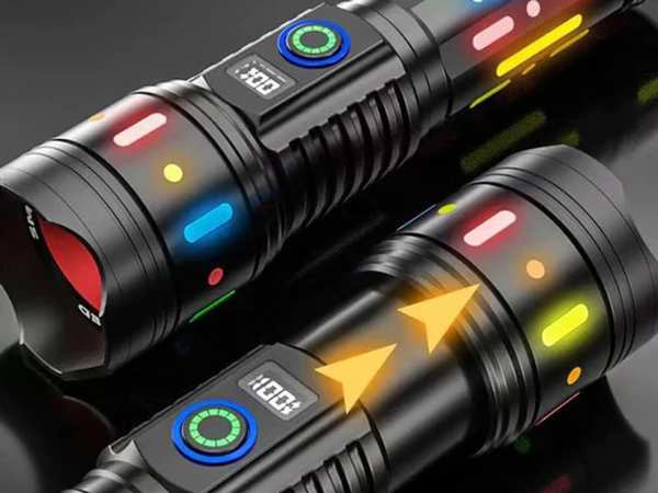 چراغ قوه شارژی فلورسنت زوم تلسکوپی 50 وات چند منظوره Multifunction Telescopic Zoom Fluorescent Light Absorber Flashlight G85 - تصویر 4