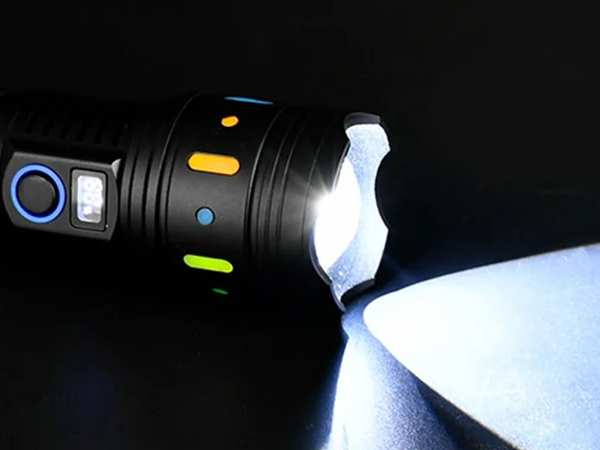 چراغ قوه شارژی فلورسنت زوم تلسکوپی 50 وات چند منظوره Multifunction Telescopic Zoom Fluorescent Light Absorber Flashlight G85 - تصویر 9