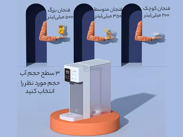 دستگاه آب گرمکن فوری رومیزی شیائومی Xiaomi Jimi A6 Instant Hot Water Dispenser Desktop Water Boiler - تصویر 3