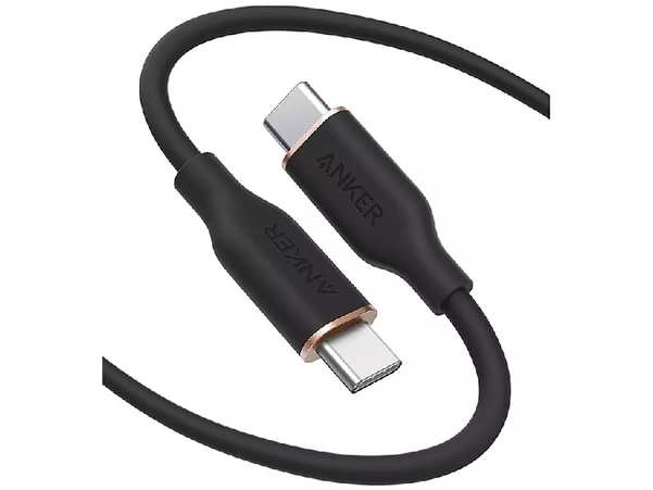 کابل سوپر فست شارژ تایپ سی به تایپ سی 100 وات 1.8 متری انکر Anker PowerLine III Flow USB-C to USB-C Cable A8553H11