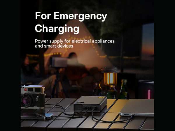 پاور بانک سوپر فست شارژ تایپ سی و یو اس بی 140 وات 24000 adaman بیسوس ppadm140 - تصویر 9
