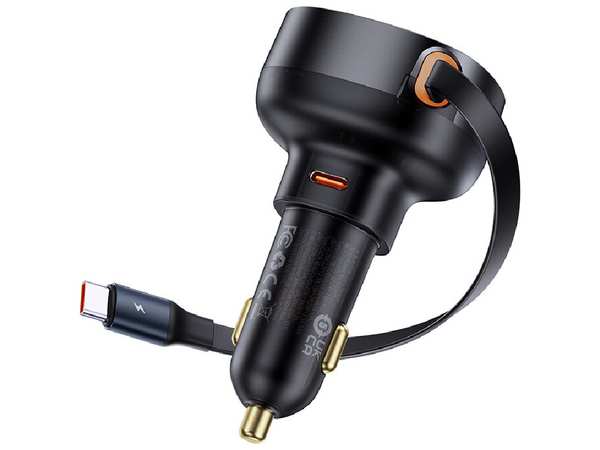 شارژر فندکی فست شارژ ماشین تایپ سی 60 وات بیسوس C00057802111-01