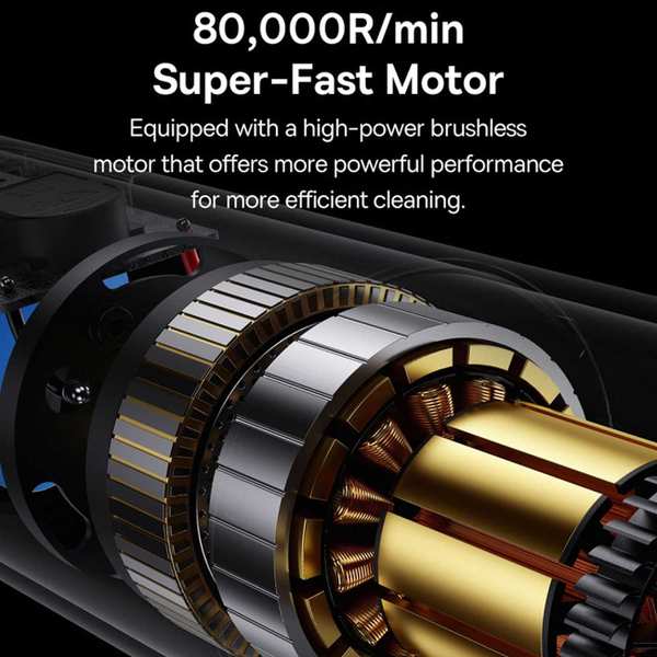 جارو شارژی قابل حمل 12000 پاسکال بیسوس A5 Air C30459500111-00 - تصویر 5