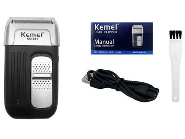 ریش تراش شارژی حرفه‌ای کمی KEMEI professional rechargeable shaver TXD-KM-869 - تصویر 3