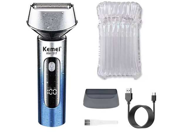 ماشین اصلاح شارژی کمی Kemei Rechargeable Electric Shaver TXD-KM-1317 - تصویر 6