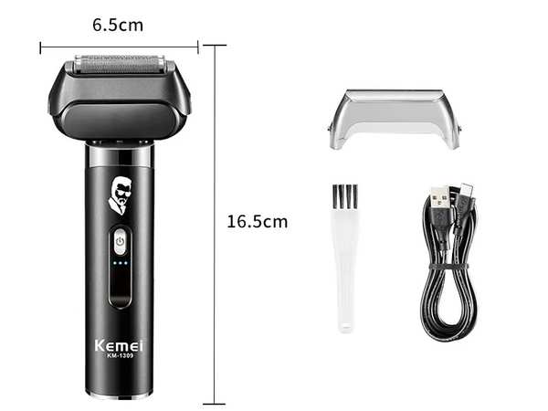 ریش تراش شارژی کمی Kemei Fast Speed Rechargeable Electric Shaver Km-1309 - تصویر 6