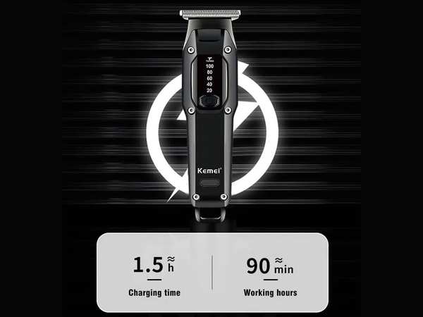 ریش تراش شارژی کمی Kemei KM-659 Grooming Cordless Barber Clippers Hair - تصویر 5