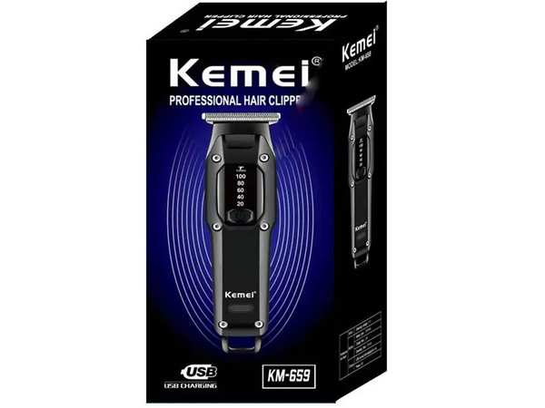 ریش تراش شارژی کمی Kemei KM-659 Grooming Cordless Barber Clippers Hair - تصویر 9