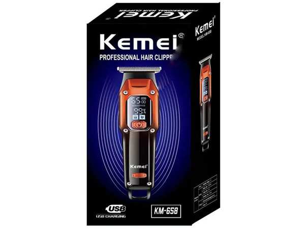 ماشین اصلاح موی سر و بدن شارژی کمی Rechargeable Hair Trimmer Kemei km-658 - تصویر 10