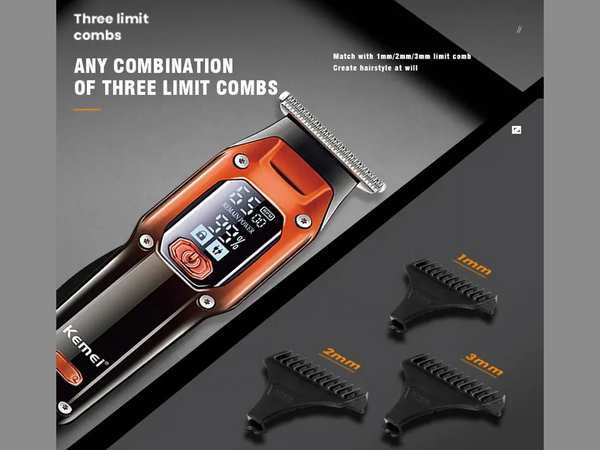 ماشین اصلاح موی سر و بدن شارژی کمی Rechargeable Hair Trimmer Kemei km-658 - تصویر 4