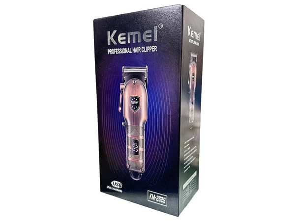 ماشین اصلاح موی سر و صورت شارژی کمی Kemei Metal Body Hair Clipper Trimmer KM-2625 - تصویر 5
