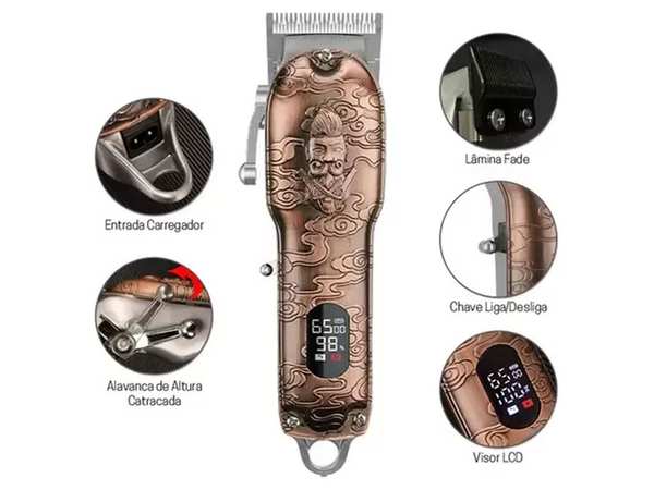 ماشین اصلاح موی سر و صورت شارژی کمی Kemei Rechargeable Hair Clipper KM-2623 - تصویر 5