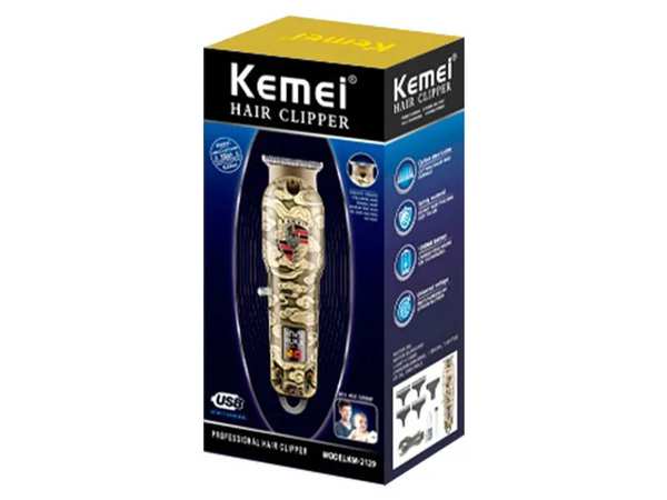 ماشین اصلاح موی سر و بدن کمی Kemei Clippers Men Professional Electric Trimmer Km-2129 - تصویر 4