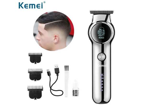 ماشین اصلاح موی سر و بدن شارژی کمی KEMEI Cordless Hair Trimmer km-1851 - تصویر 3