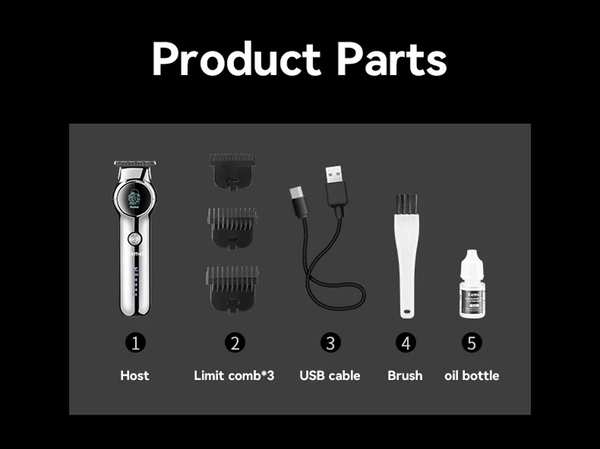 ماشین اصلاح موی سر و بدن شارژی کمی KEMEI Cordless Hair Trimmer km-1851 - تصویر 4