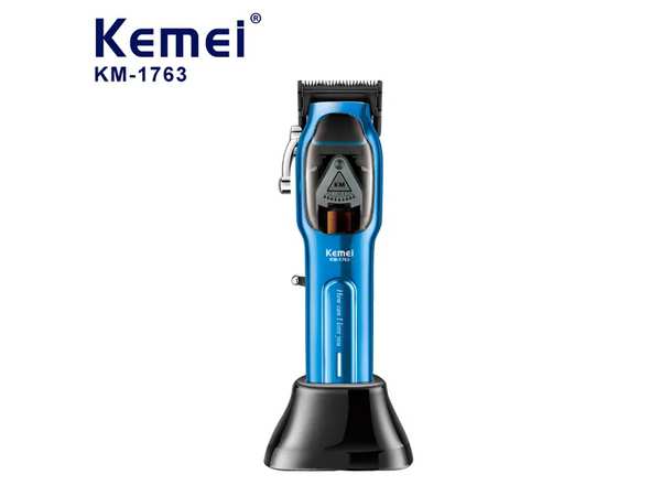 ماشین اصلاح موی سر و بدن حرفه‌ای شارژی کمی Kemei KM-1763 Hair Clippers Rechargeable Hair Trimmers For Salon - تصویر 11