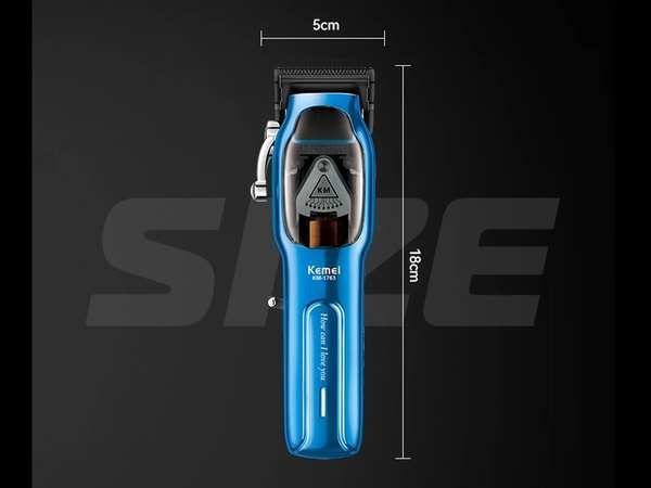ماشین اصلاح موی سر و بدن حرفه‌ای شارژی کمی Kemei KM-1763 Hair Clippers Rechargeable Hair Trimmers For Salon - تصویر 4