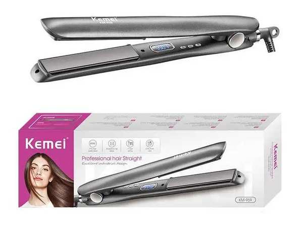 اتو موی حرفه‌ای کمی Straightening iron KEMEI KM-959 - تصویر 4