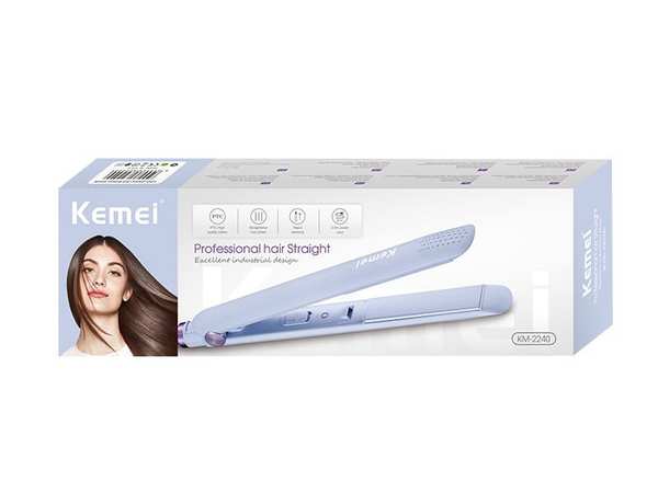اتو موی حرفه‌ای کمی Kemei KM-2240 CATOKAN RAMBUT INFRARED LURUS - تصویر 3