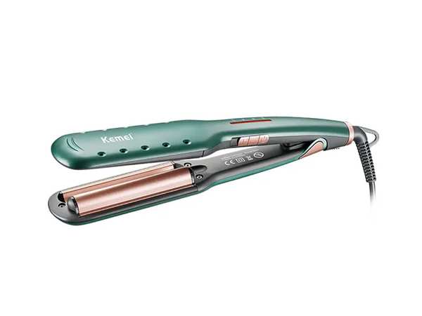 فرکننده و حالت دهنده موی سر حرفه ای مسافرتی کمی Kemei Salon Hair Straightener Curling Iron Km-2053