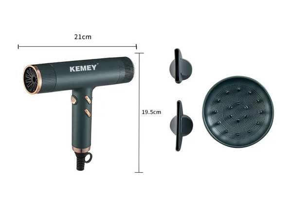 سشوار حرفه ای 1500 وات کمی Kemei Km-2062 Professional Hair Dryer 1500W - تصویر 4