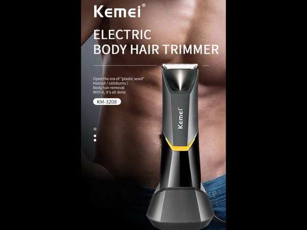 ماشین اصلاح موی بدن شارژی ضدآب کمی Kemei Body Hair Trimmer KM-3208 - تصویر 10