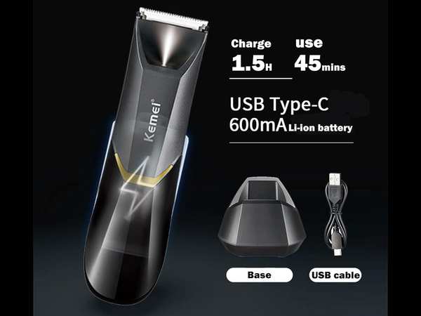 ماشین اصلاح موی بدن شارژی ضدآب کمی Kemei Body Hair Trimmer KM-3208 - تصویر 17