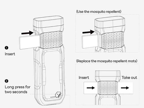 چراغ قوه، پاوربانک و حشره کش قابل حمل Electric Portable Rechargeable USB Mosquito Repellent With Flashlight &amp; Powerbank - تصویر 14