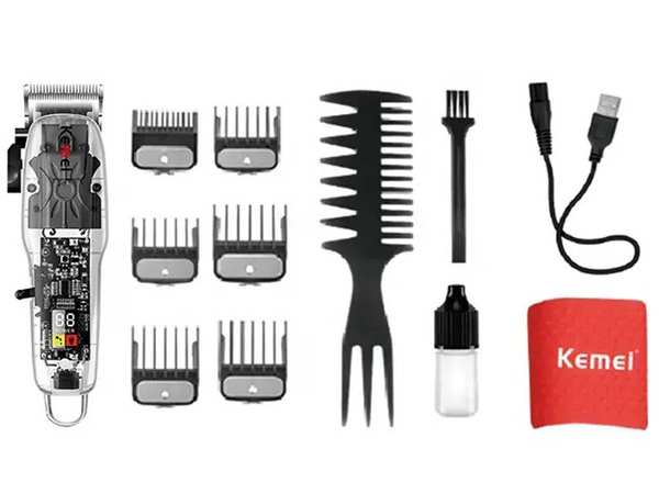 ریش تراش و ماشین اصلاح شارژی کمی Kemei Km-Ng108 Usb Transparent Body Hair Cutting Machine - تصویر 10