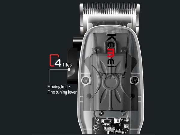 ریش تراش و ماشین اصلاح شارژی کمی Kemei Km-Ng108 Usb Transparent Body Hair Cutting Machine - تصویر 9