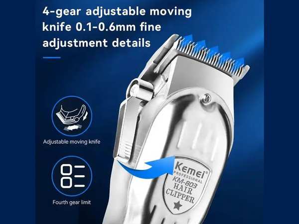ماشین اصلاح موی سر و بدن شارژی کمی Kemei KM-803 Rechargeable Hair Clipper Electric Hair Cutting Machine - تصویر 3