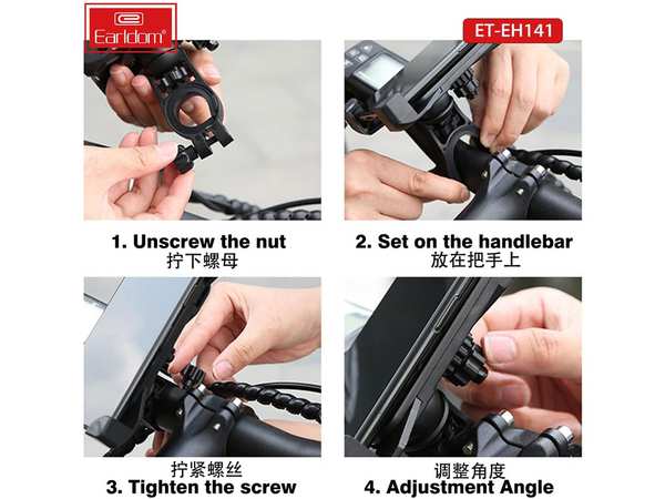 هولدر گوشی موبایل مخصوص موتور و دوچرخه ارلدام Earldom Eh141 Phone Mount for Motorcycle Bicycle Scooter - تصویر 6