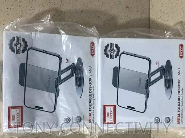 هولدر گوشی موبایل و تبلت رومیزی 360 درجه فلزی ارلدام Metal Foldable Desktop Stand Earldom ET-EH227 - تصویر 4